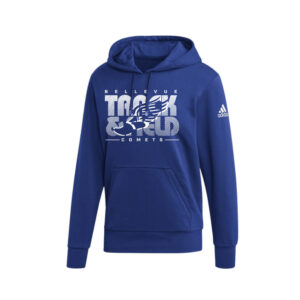 Bellevue Track Field Adidas Fleece Hooded Sweatshirt- Royal