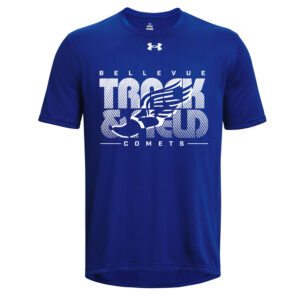 Bellevue Track Field Under Armour Men Team Tech Short Sleeve Tee-Royal