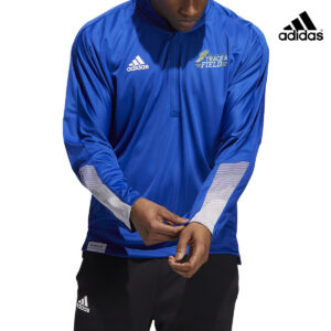 Bellevue Track Field Adidas Sideline 21 Long Sleeve 1/4 zip knit performance top- ROYAL (M-2X)