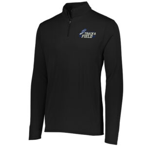 Bellevue Track Field Men Performance 1/4 Zip Pullover-Black