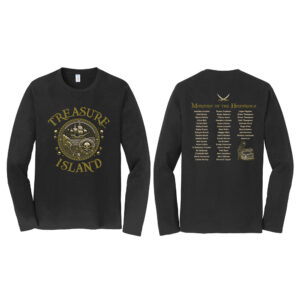 Boone Treasure Island Unisex Fan Favorite Cotton Long Sleeve Tee-Black