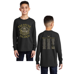 Boone Treasure Island Youth Cotton Long Sleeve Tee-Black