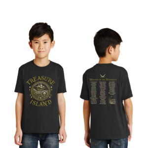 Boone Treasure Island Youth Basic Short Sleeve Tee-Black