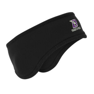 Baxter Track Field Port Authority Two Color Fleece Headband OSFA-Black/Black