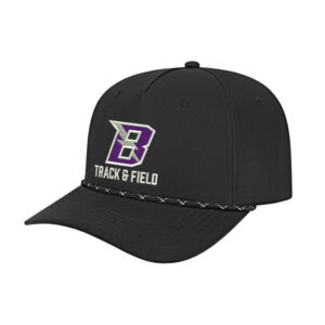 Baxter Track Field Athletic Rope Cap-Black/Black/White