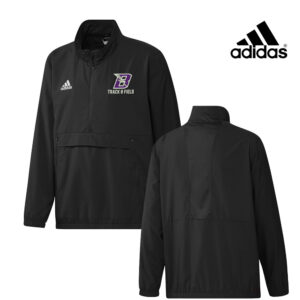 Baxter Track Field Adidas Stadium 1/4 zip woven pullover – Black