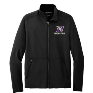 Baxter Track Field Port Authority Men Accord Stretch Fleece Full-Zip-Black