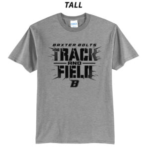 Baxter Track Field Tall Short Sleeve Tee-Grey