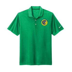 Clinton National Bank Nike Dri Fit Men Micro Pique 2.0 Polo-Lucid Green