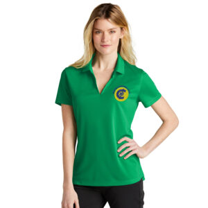 Clinton National Bank Nike Ladies Dri Fit Micro Pique 2.0 Polo-Lucid Green