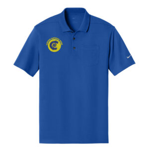 Clinton National Bank Nike Men’s Dri Fit Micro Pique 2.0 Pocket Polo-Game Royal