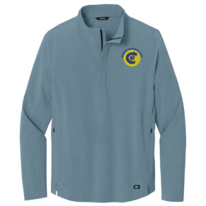 Clinton National Bank OGIO Men Aspect 1/2-Zip Pullover-Blue Mist NEW PRODUCT