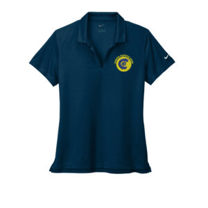 Clinton National Bank Nike Ladies Dri Fit Micro Pique 2.0 Polo-Navy