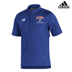 DC Track Field Adidas UNDER THE LIGHTS short sleeve 14 zip pullover -Royal