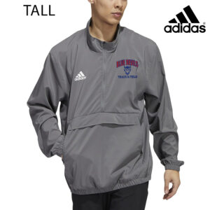 DC Track Field Tall Adidas Stadium 1/4 zip woven pullover – Team Grey Four