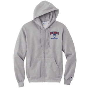 DC Track Field Champion Full-Zip Hooded Sweatshirt Adult-Light Steel