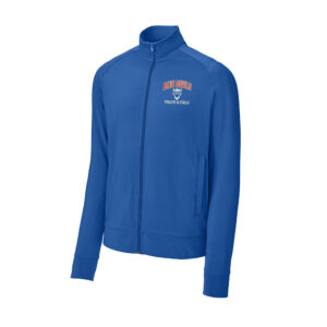 DC Track Field Sport-Tek men Sport-Wick Stretch Full-Zip Cadet Jacket-True Royal