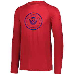 DC Track Field Unisex Performance Long Sleeve Tee-Red