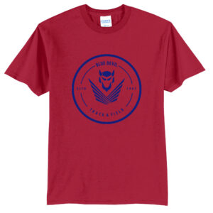 DC Track Field Unisex Basic Short Sleeve Tee-Red