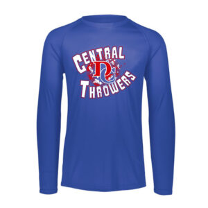 DC Track Field Unisex Performance Long Sleeve Tee-Royal