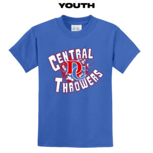 DC Track Field Youth Basic Short Sleeve Tee-Royal