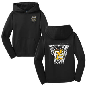 Elite Mamba Basketball Sport-Tek youth Sport Wick Fleece Hooded Pullover-Black