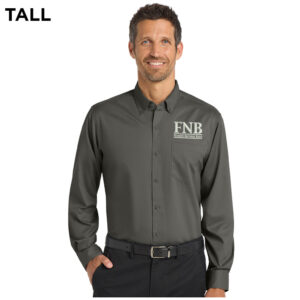 FNB Port Authority Tall SuperPro Twill Shirt-Sterling Grey