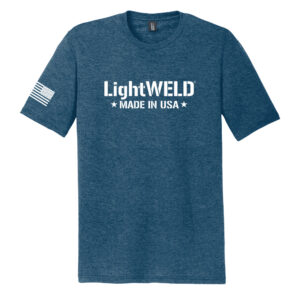 36. LightWELD Triblend Short Sleeve Tee-Heathered Neptune Blue