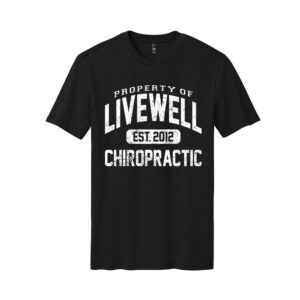 LiveWell District Made Unisex Perfect Blend Crew Tee-Black