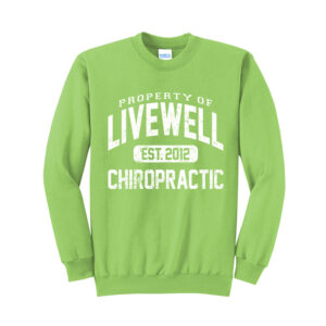 LiveWell Unisex Fleece Crewneck Sweatshirt-Lime