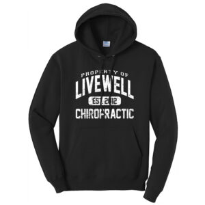 LiveWell Unisex Fleece Hooded Sweatshirt-Black