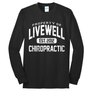 LiveWell Unisex Cotton Long Sleeve Tee-Black