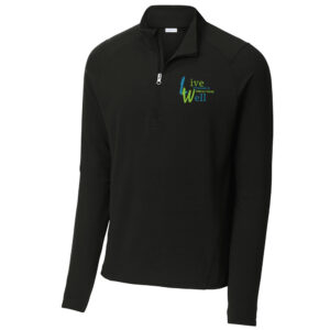 LiveWell Sport-Tek Men Sport-Wick Flex Fleece 1/4-Zip-Black