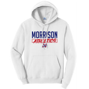 Morrison Unisex Fleece Hooded Sweatshirt-White