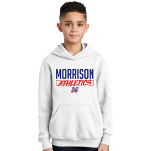 Morrison Youth Fleece Hooded Sweatshrit-White