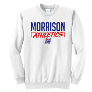 Morrison Unisex Fleece Crewneck Sweatshirt-White