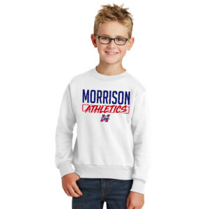 Morrison Yout Fleece Crewneck Sweatshirt-White