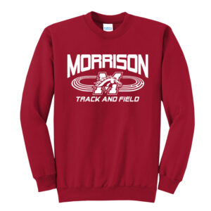 Morrison Unisex Fleece Crewneck Sweatshirt-Red