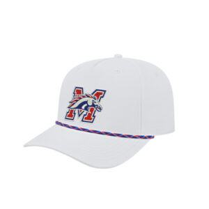 Morrison Cap America Athletic Rope Cap-White/Red/White/Royal Rope