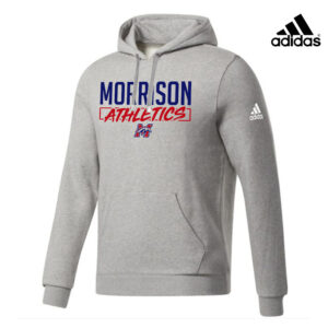 Morrison Unisex Adidas Fleece Hooded Sweatshirt- MedGrey Heather