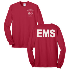 Monticello EMS Unisex Long Sleeve Tee-Red