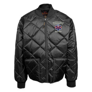 Monticello EMS The Bravest Diamond Quilt work jacket-Black