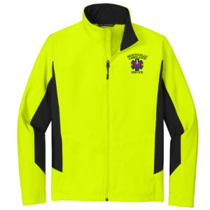 Monticello EMS Port Authority Core Colorblock Soft Shell Jacket Men-Safety Yellow/Black