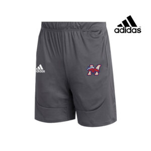 Morrison Baseball Adidas Sideline 21 Knit shorts with pockets-GreyFour (L, XL, 3X, 4X Only)