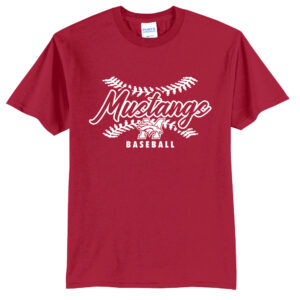 Morrison Baseball Unisex Short Sleeve Tee-Red