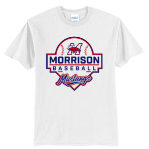 Morrison Baseball Unisex Short Sleeve Tee-White