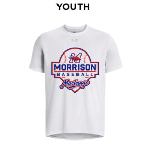 Morrison Baseball Under Armour short sleeve YOUTH Team Tech Tee-White