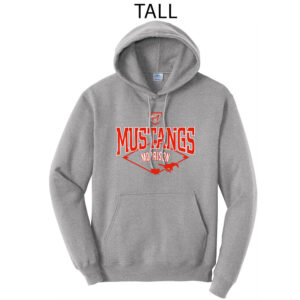 Morrison Baseball Tall Fleece Hooded Sweatshirt-Athletic Heather