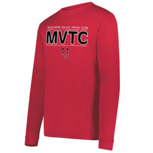 MVTC Team Performance Long Sleeve T-Shirt-Red