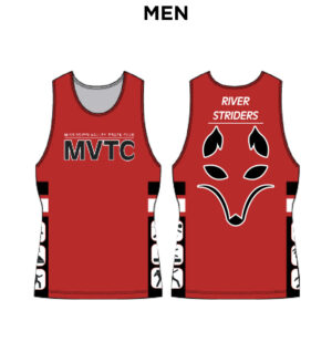 MVTC Team MVTC Men’s Sublimated Tight Fit Track Jersey-Red/Black